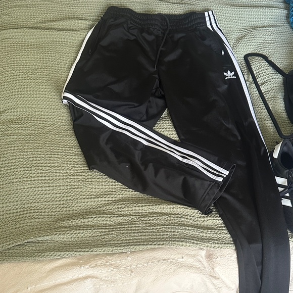 Adidas Mens Black Track Pants - Picture 1 of 4